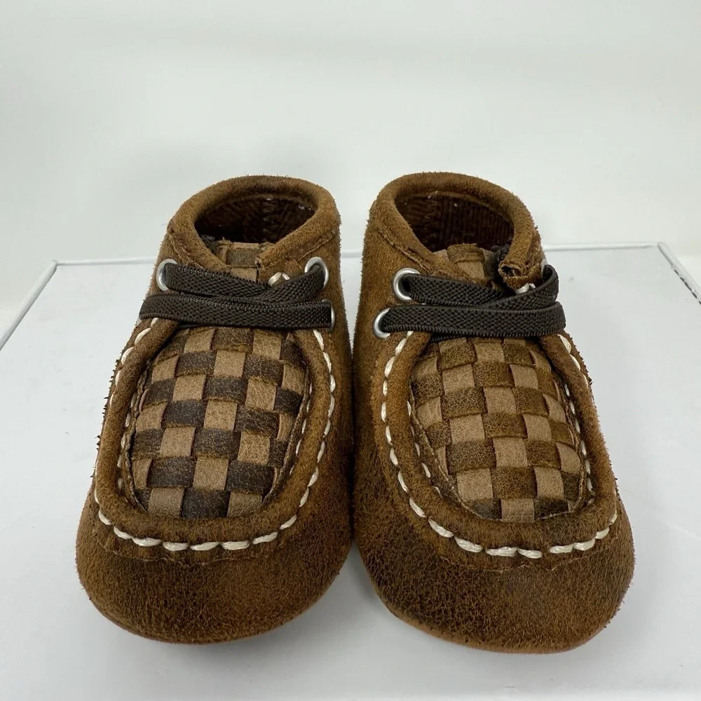 Twister Infant‎ Size 1 Carson Bucker Casual Brown Shoes 4424802-01